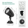EDISHINE Foco de bala LED para exteriores de 22 W con_3