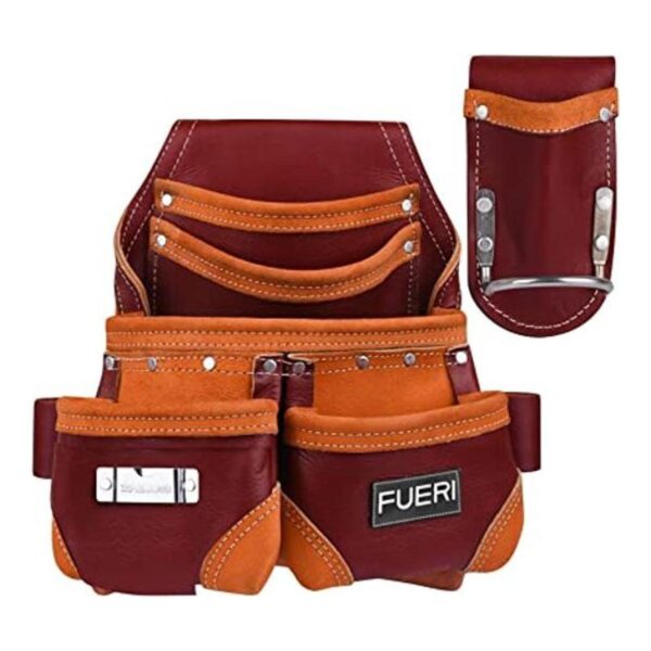 FUERI Bolsa de herramientas de cuero para carpinteros kit_1