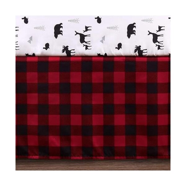 The Peanutshell Buffalo Juego de ropa de cama de cuna a