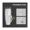 Linterna de emergencia recargable 3 en 1 luz LED de fallo_2
