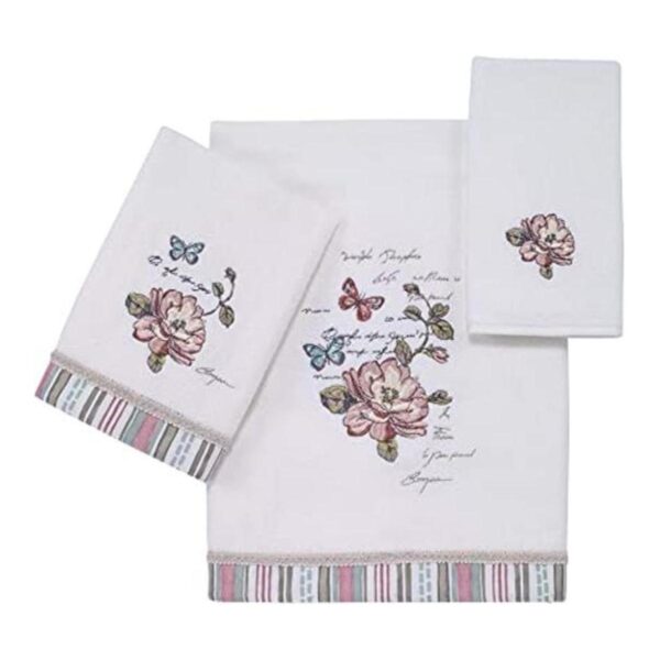 Juego de toallas de jardín de mariposas de 3 piezas_1