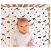 The Peanutshell Buffalo Juego de ropa de cama de cuna a