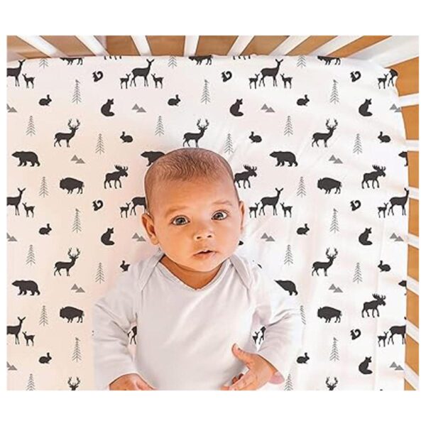The Peanutshell Buffalo Juego de ropa de cama de cuna a
