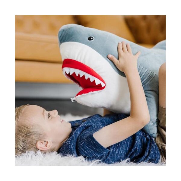Tiburón gigante de peluche animales realistas de