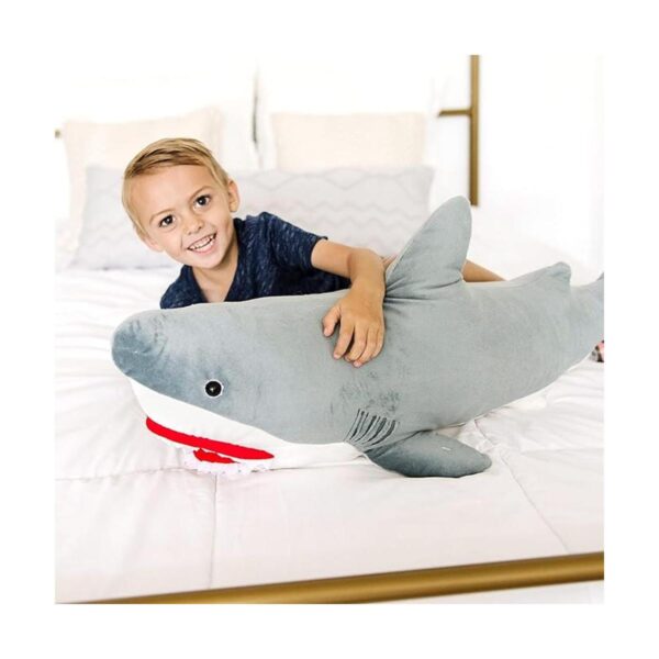 Tiburón gigante de peluche animales realistas de