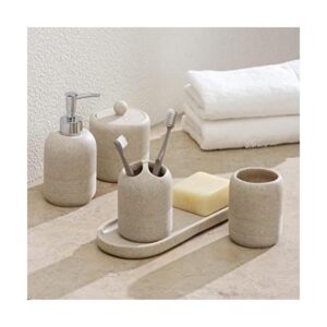 Juego de accesorios de baño de 5 piezas de poliresina de_1