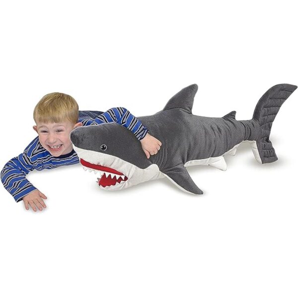 Tiburón gigante de peluche animales realistas de