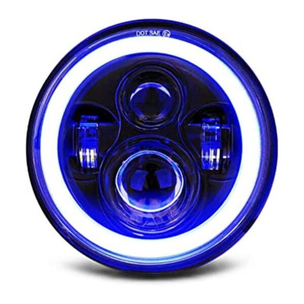 DOT Faro delantero LED de 7 pulgadas para motocicleta_1