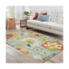 Lahome Collection Alfombra moderna de área floral 3 x 5