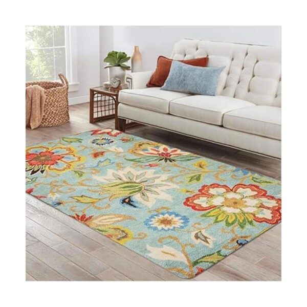 Lahome Collection Alfombra moderna de área floral 3 x 5