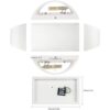 Moderno juego de 2 lámparas de pared LED de 7 W blanco_4
