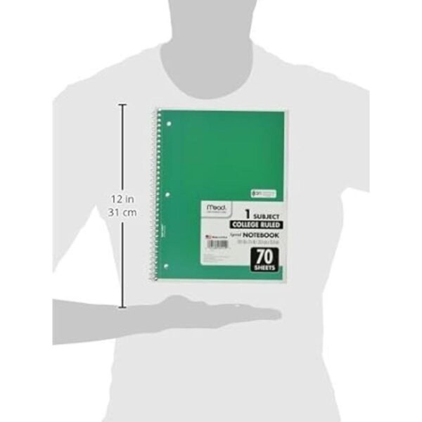 Mead Cuaderno en espiral rayas universitarias 70 hojas_2
