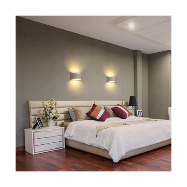 Moderno juego de 2 lámparas de pared LED de 7 W blanco_2