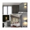 Moderno juego de 2 lámparas de pared LED de 7 W blanco_3