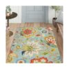 Lahome Collection Alfombra moderna de área floral 3 x 5