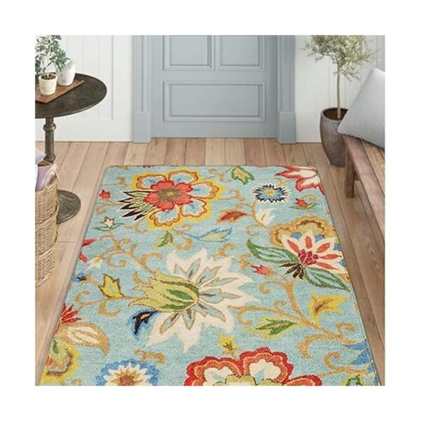 Lahome Collection Alfombra moderna de área floral 3 x 5