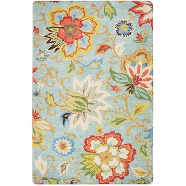 Lahome Collection Alfombra moderna de área floral 3 x 5