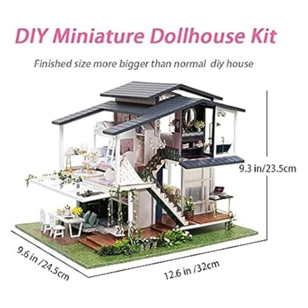 GuDoQi Kit de casa de muñecas en miniatura kit de casa_2