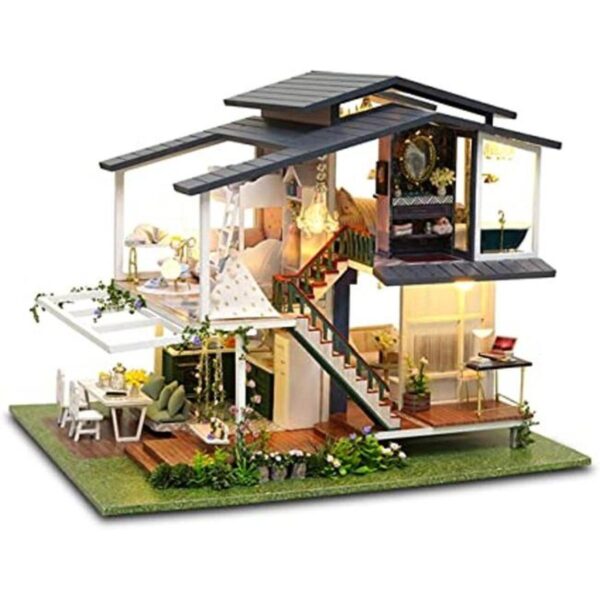 GuDoQi Kit de casa de muñecas en miniatura kit de casa_1