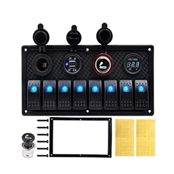 KAOLALI Panel de interruptor basculante de barco de 8_1