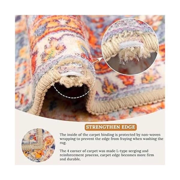 MUJOO Alfombras lavables a máquina 3 x 5 pulgadas estilo_6