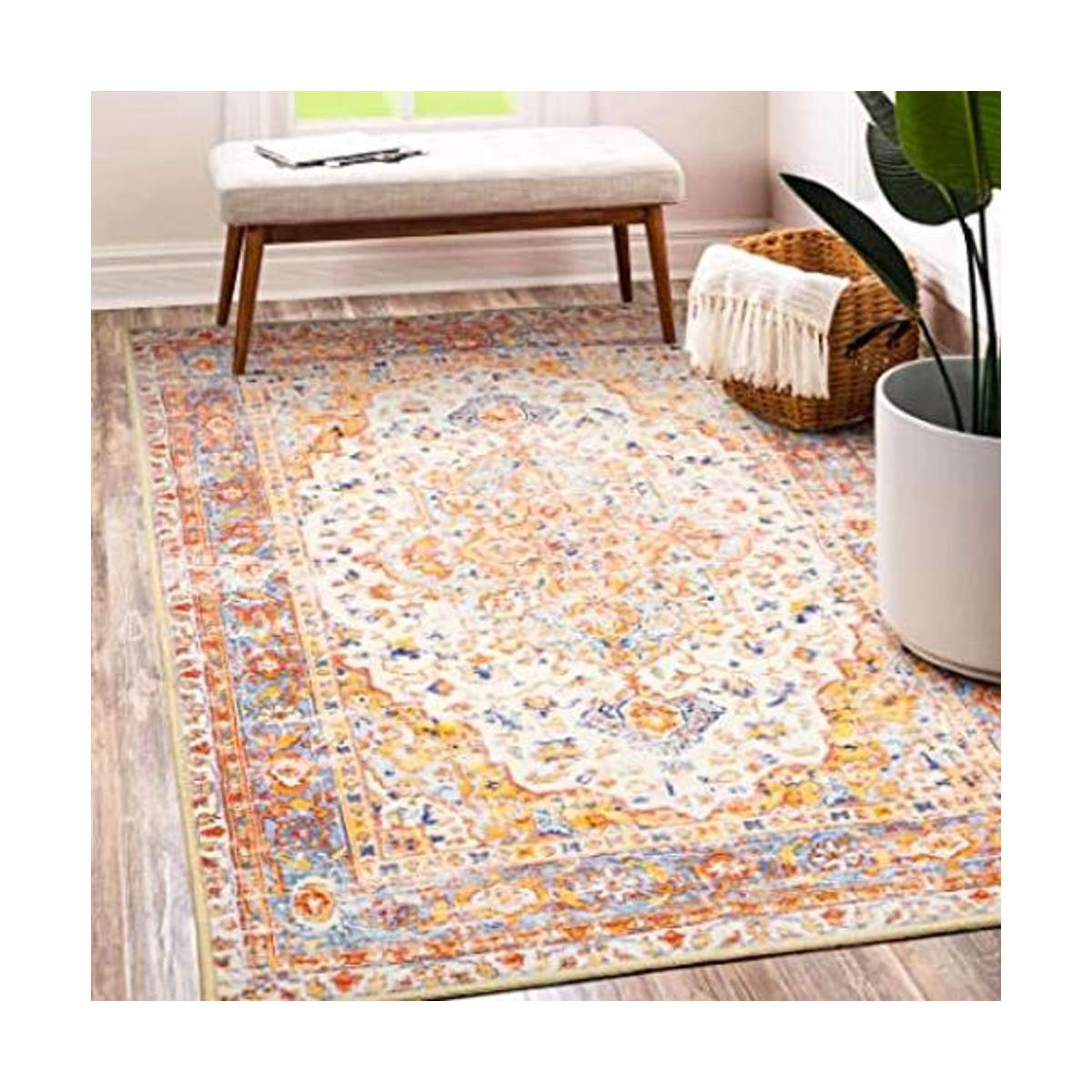 MUJOO Alfombras lavables a máquina 3 x 5 pulgadas estilo