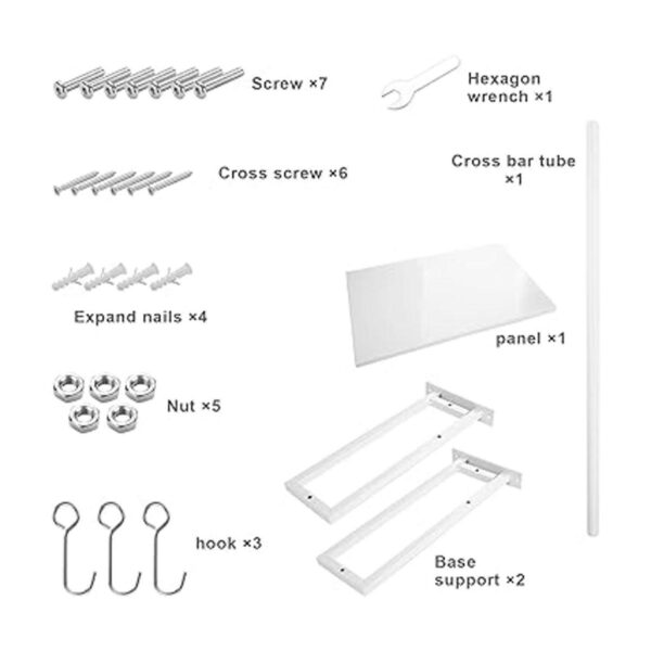 Estante para horno microondas de montaje en pared para_2