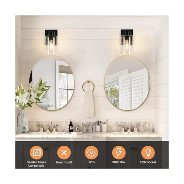 Depuley 1 lámpara de pared color negro mate de luz_2