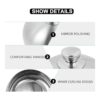 Hemoton Griddle Accessories Cubiertas de platos de acero