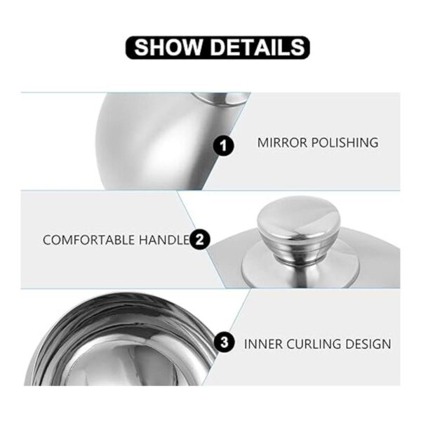 Hemoton Griddle Accessories Cubiertas de platos de acero
