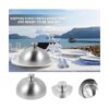 Hemoton Griddle Accessories Cubiertas de platos de acero
