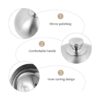 Hemoton Griddle Accessories Cubiertas de platos de acero