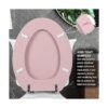 Angol Shiold Asiento de inodoro alargado de madera_4