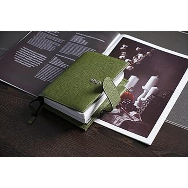 Moterm Funda de cuero para cuadernos A6 Se adapta a_6