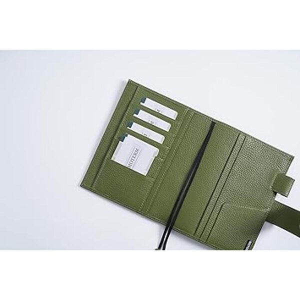 Moterm Funda de cuero para cuadernos A6 Se adapta a_3