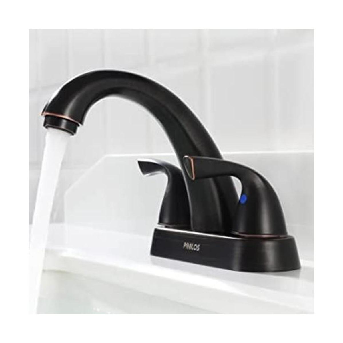 PARLOS Grifo de lavabo de 2 asas para el baño con