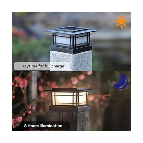Dynaming Paquete de 6 luces solares para postes de cerca_2