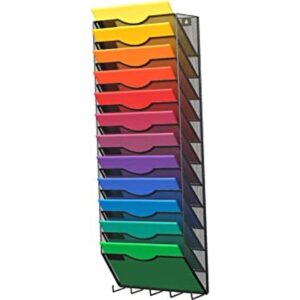 Organizador de archivos de malla metálica para colgar en