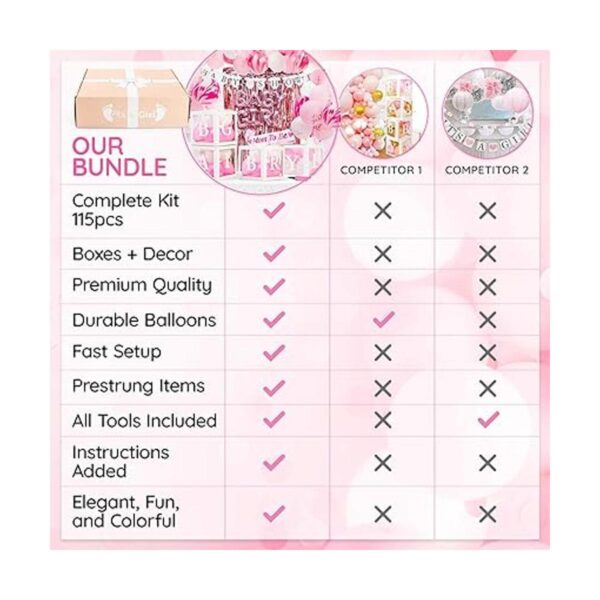 Decoraciones de baby shower para niñas Juego de juguetes_5