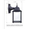 LITPaTH Farol de pared LED para exteriores aplique de_2