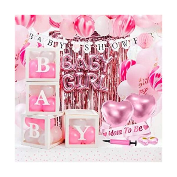 Decoraciones de baby shower para niñas Juego de juguetes_1