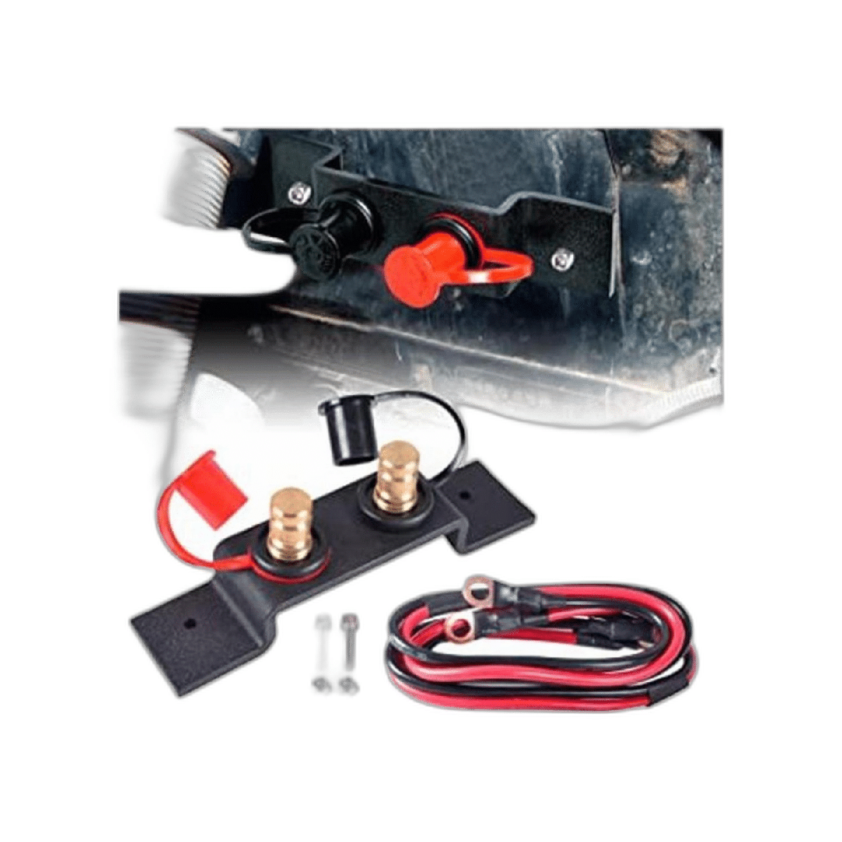 Goldfire UTV Terminales de batería de coche con poste de