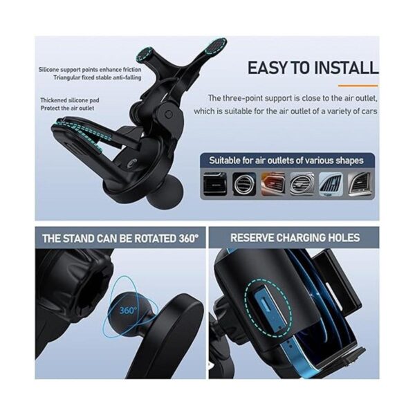 DearHot Cargador de coche inalámbrico Qi de 15 W_3