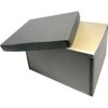 Lineco Caja de almacenamiento de registros azulgris 12