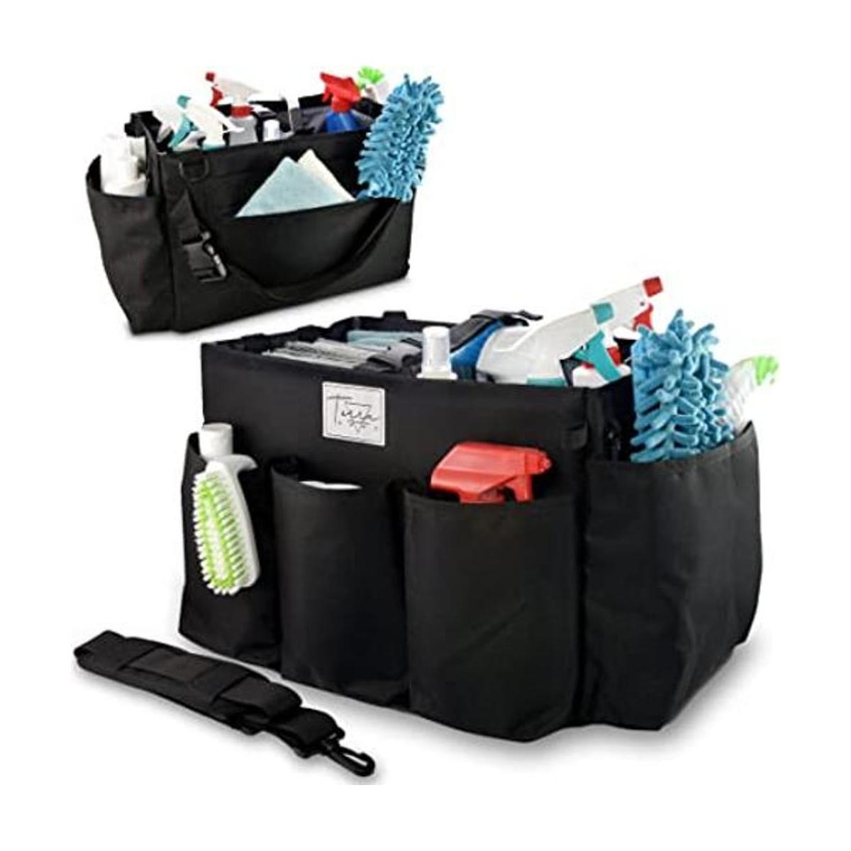 Organizador profesional de limpieza con asa XL correas de