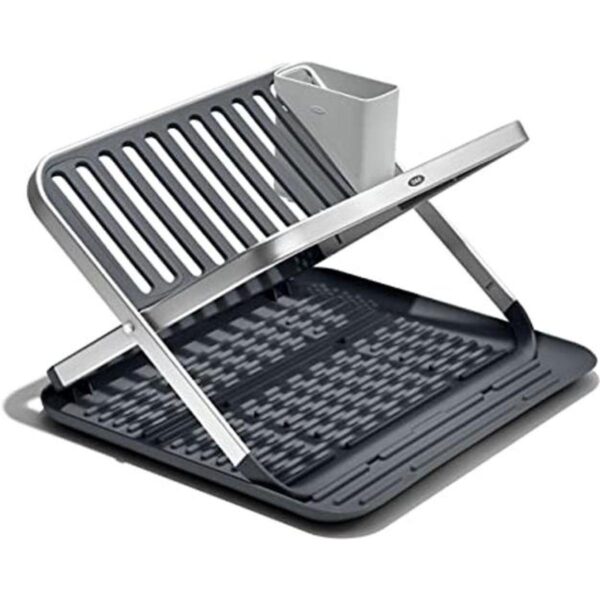 OXO Good Grips Escurridor de platos plano plegable de_1