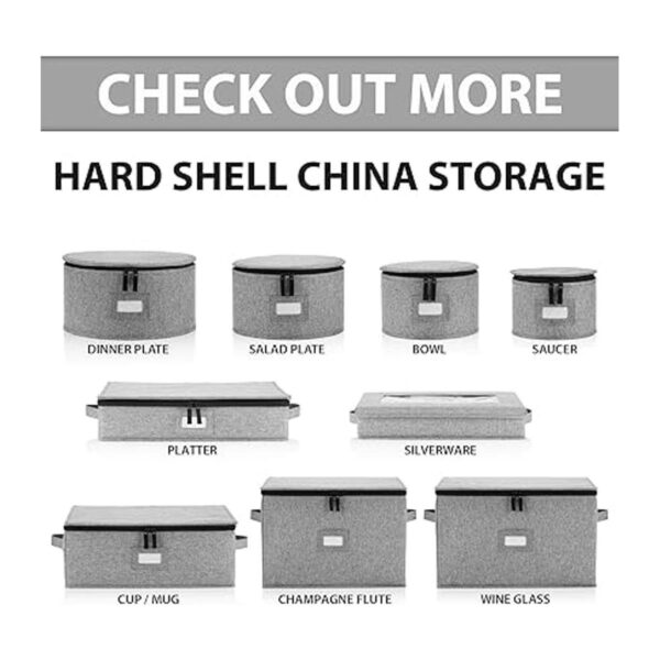 Juego de 4 cajas de almacenamiento de China para vajilla