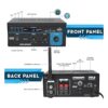Mini amplificador de potencia de estéreo Pyle Home PCA2_2