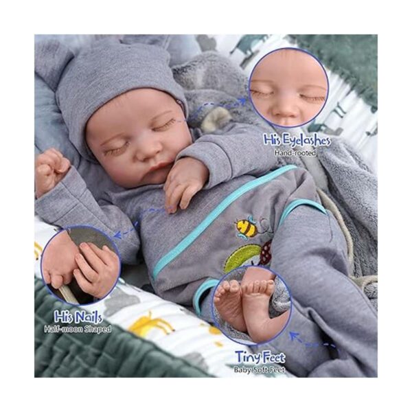 Muñeca bebé Reborn de JIZHI para niños y niñas cuerpo_3