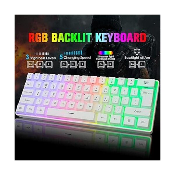 Combo de teclado y mouse para juegos inalámbricos mini